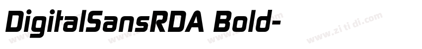 DigitalSansRDA Bold字体转换